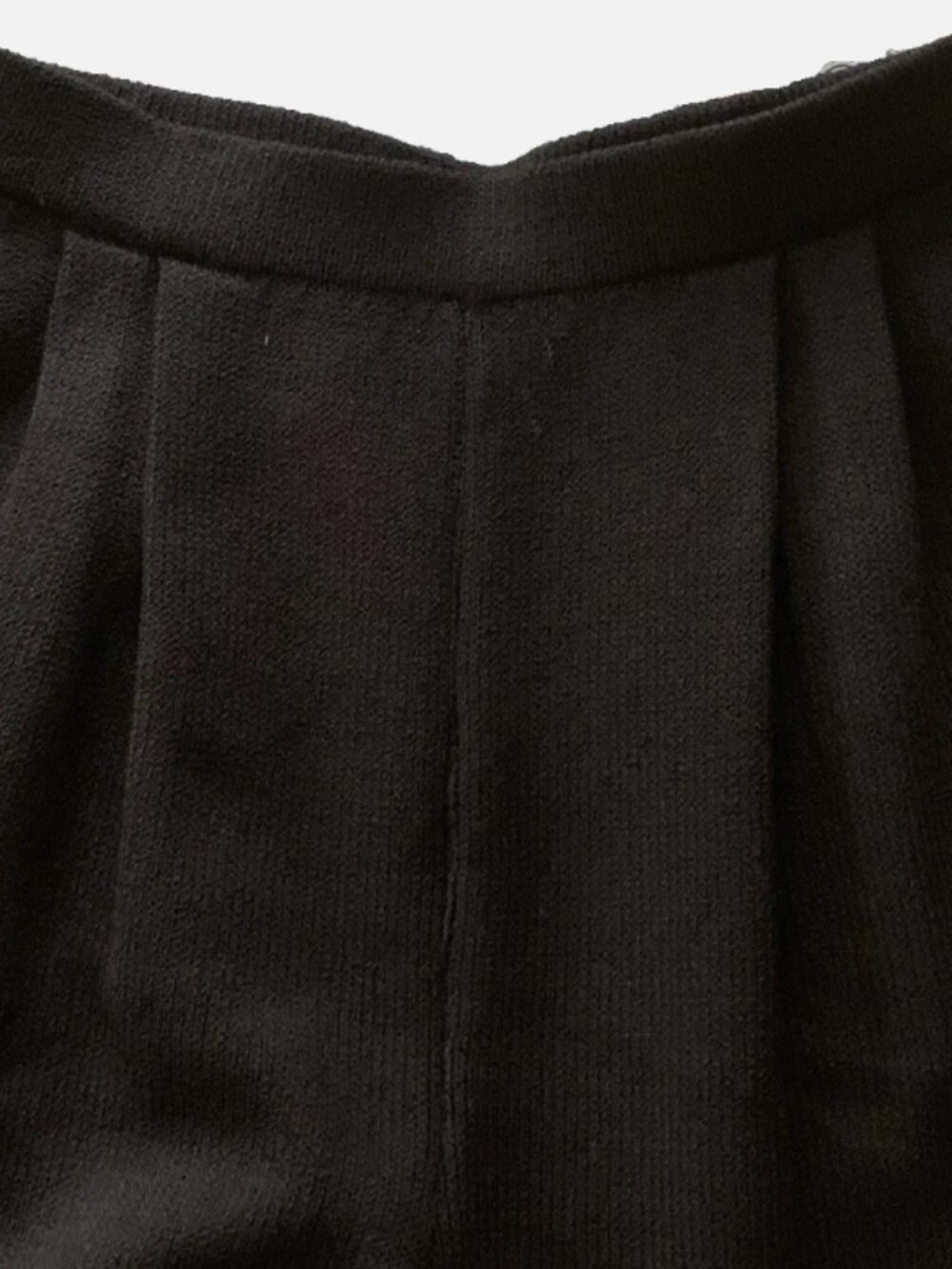 sz 4 St John knit pants black wool blend pull on - Picture 5 of 5